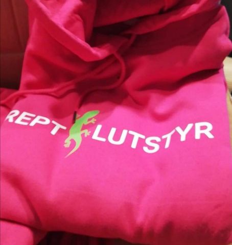 Hovedbilde Rosa Reptilutstyr hettegenser  L