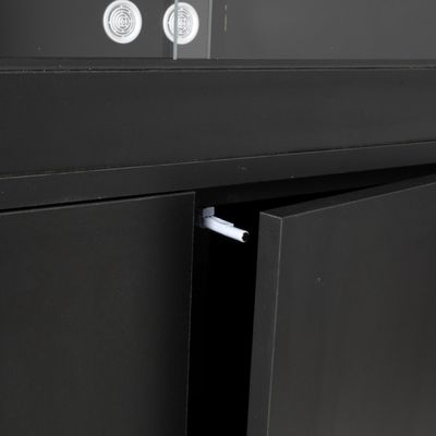 Hovedbilde Monkfield kabinet 122x46x66cm svart