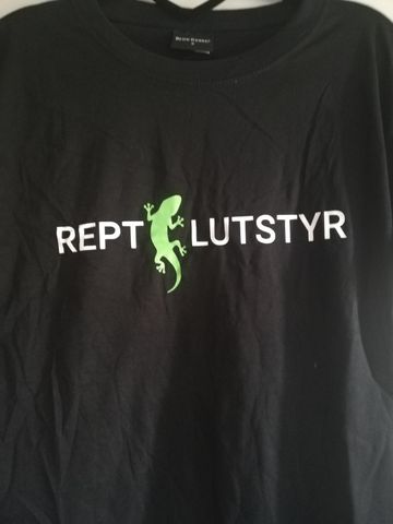 Hovedbilde Svart Reptilutstyr T-skjorte M