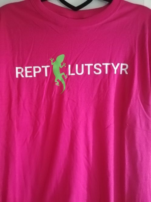Hovedbilde Rosa Reptilutstyr t-skjorte S
