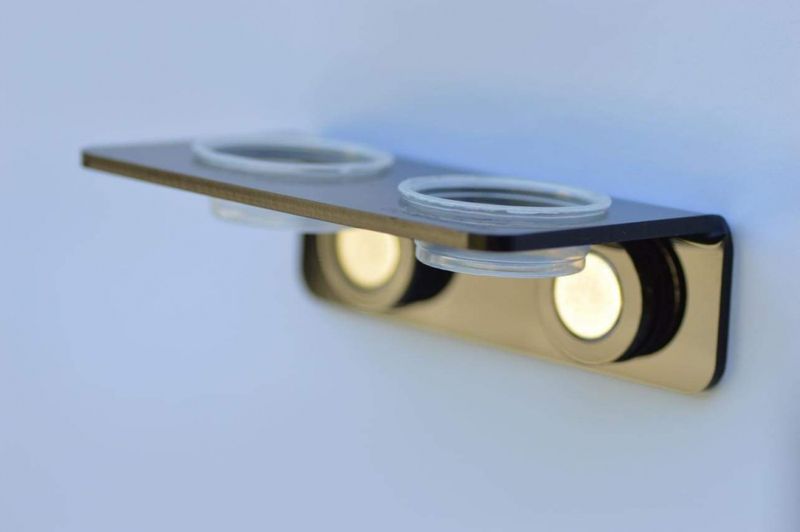 MAGNETIC GECKO LEDGE L SVART