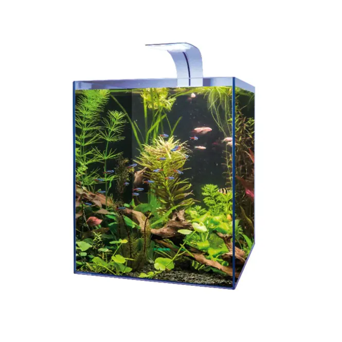 Hovedbilde Akvariesett Cube m/LED lampe, Filter & Net. ...