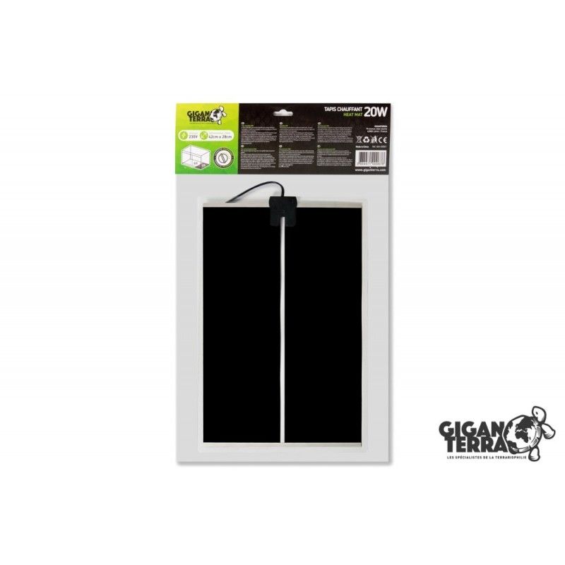 Gigan terra varmematte 20w 42x28cm