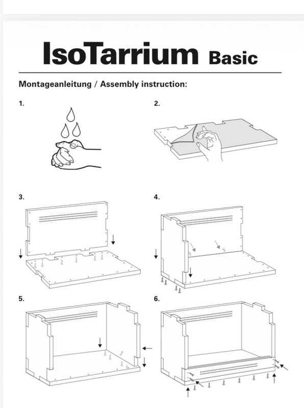 Lucky reptile IsoTarrium Basic 120x60x80cm - Svart