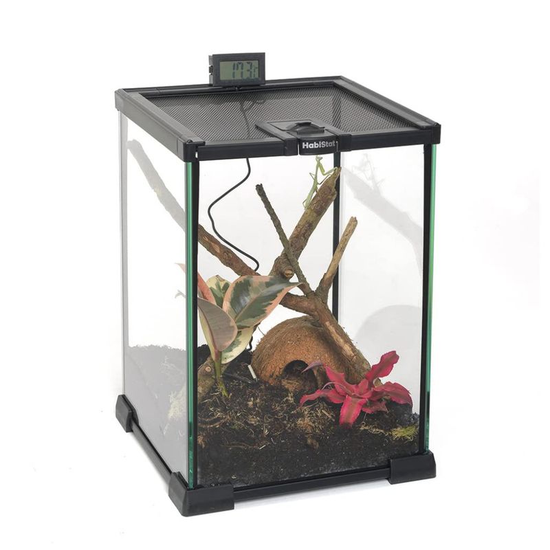 HabiStat Nano Tall glass Terrarium 20x20x30cm  (Kun åpning i top