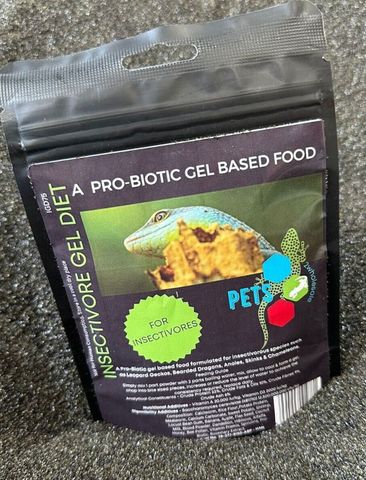 Hovedbilde P2W Insectsvore gel diet 75g