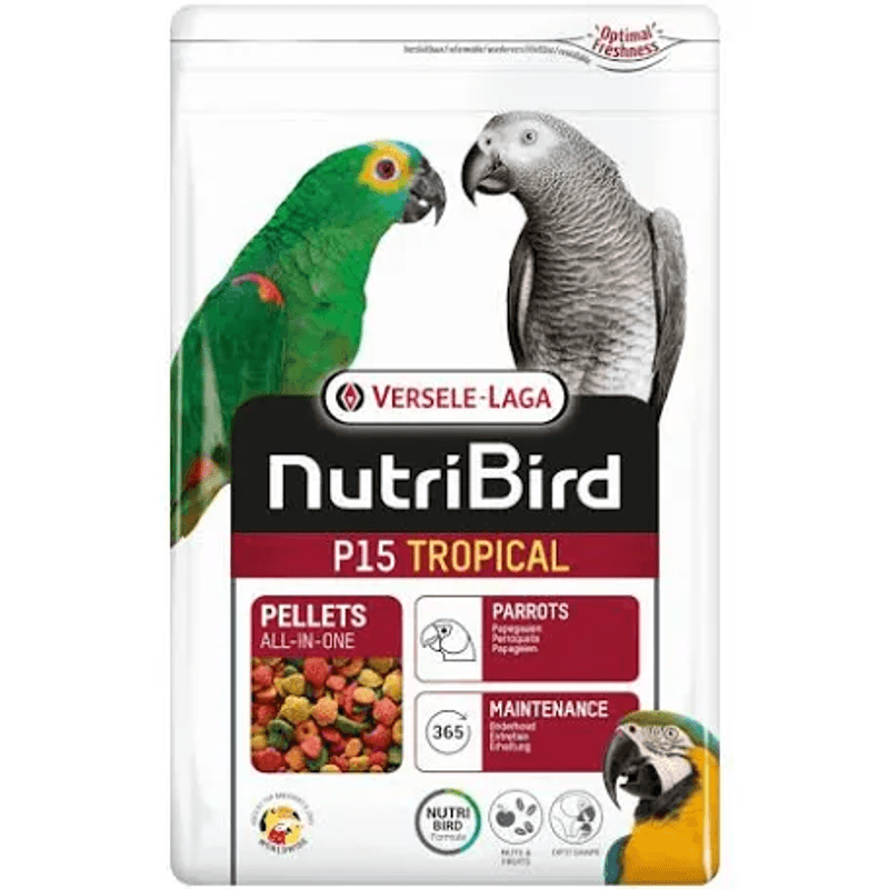 Versele-Laga Nutribird P15 tropical 10kg - Papegøye